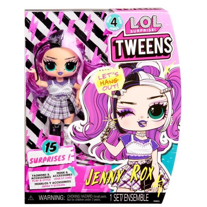 L.O.L. Surprise Tweens S4 Doll - Poupée Jenny Rox 17cm - Accessoires surprises