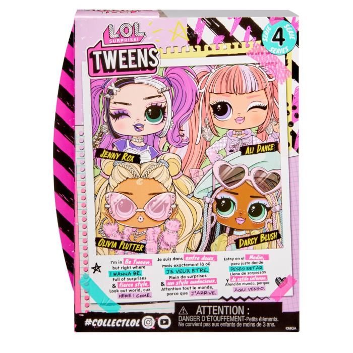 L.O.L. Surprise Tweens S4 Doll - Poupée Jenny Rox 17cm - Accessoires surprises