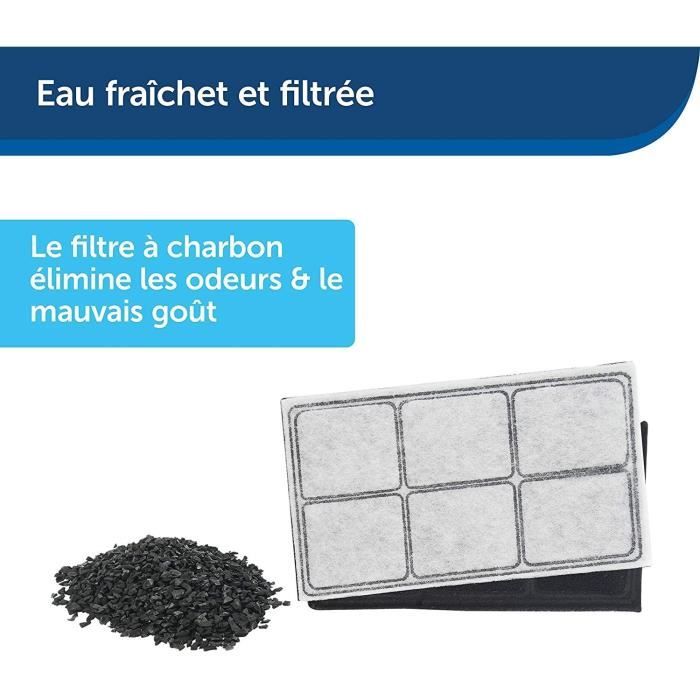 PetSafe - Cartouches Filtrantes de Rechange Drinkwell pour Fontaines a Eau Original, Platinum et Mini pour Chien et Chat - Lot de 3