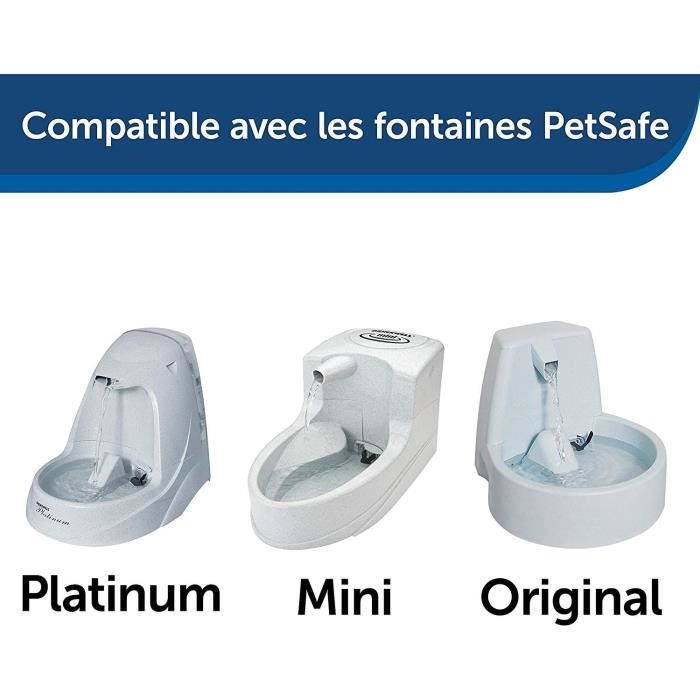 PetSafe - Cartouches Filtrantes de Rechange Drinkwell pour Fontaines a Eau Original, Platinum et Mini pour Chien et Chat - Lot de 3