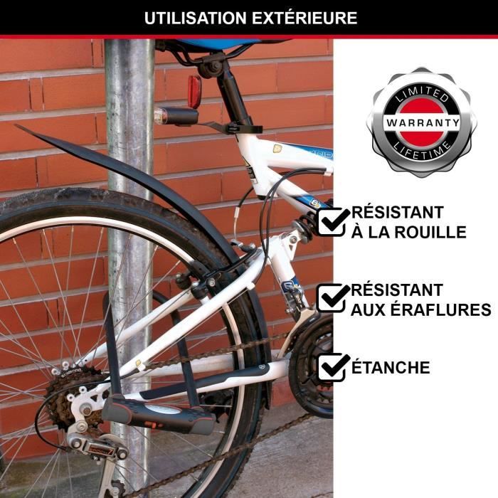 Antivol Vélo U - MASTER LOCK - 8195EURDPROCOLWR - Acier Cémenté, Clé, Rouge