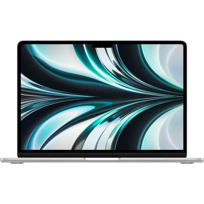 Apple - 13,6 MacBook Air M2 - RAM 8Go - Stockage 256Go - Argent - AZERTY