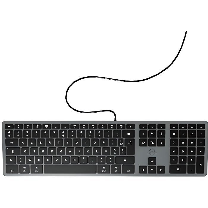 MOBILITY LAB Clavier DesignTouch filaire pour MAC Gris Sidéral - AZERTY