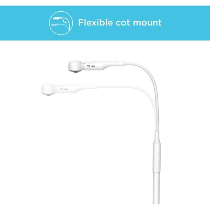 Ecoute bébé VM 65 CONNECT 2EN1 WIFI SUR TEL + VIDEO ECRAN 5 avec pied LIT  VISION GRAND ANGLE  -Temperature - T-Walkie