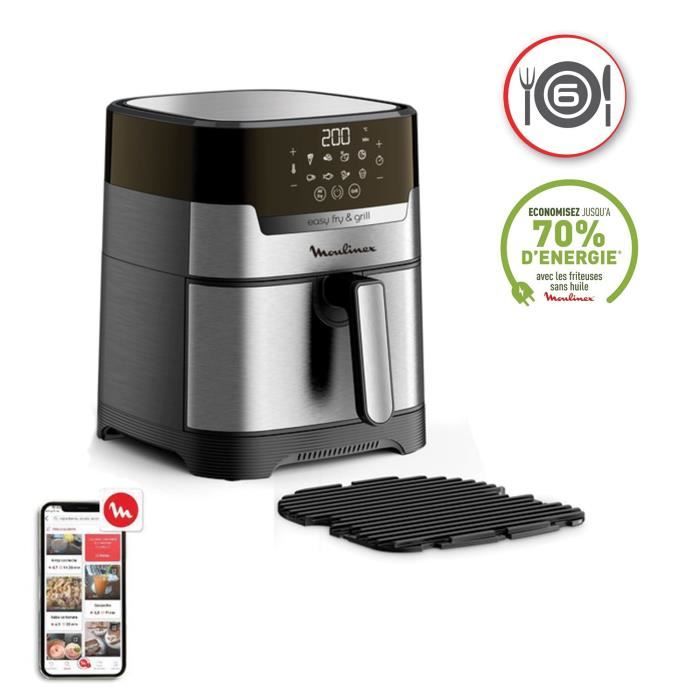 MOULINEX Friteuse sans huile + grill, 4.2 L, 8 programmes, Température réglable, Timer digital, air fryer, Easy Fry&Grill EZ505D10