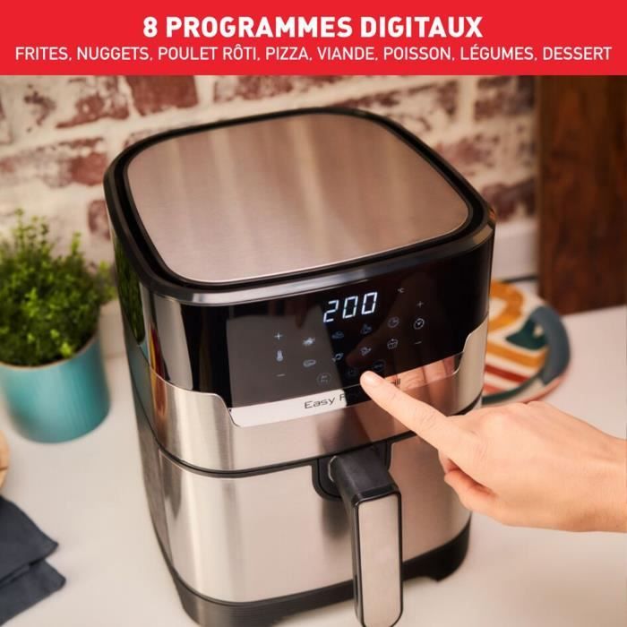 MOULINEX Friteuse sans huile + grill, 4.2 L, 8 programmes, Température réglable, Timer digital, air fryer, Easy Fry&Grill EZ505D10