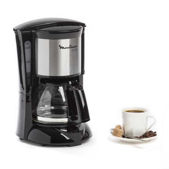 MOULINEX Subito Cafetiere filtre, Capacité 0,6 L, 6 tasses, Maintien au chaud 30 min, Arret automatique FG150813