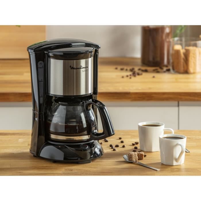 MOULINEX Subito Cafetiere filtre, Capacité 0,6 L, 6 tasses, Maintien au chaud 30 min, Arret automatique FG150813