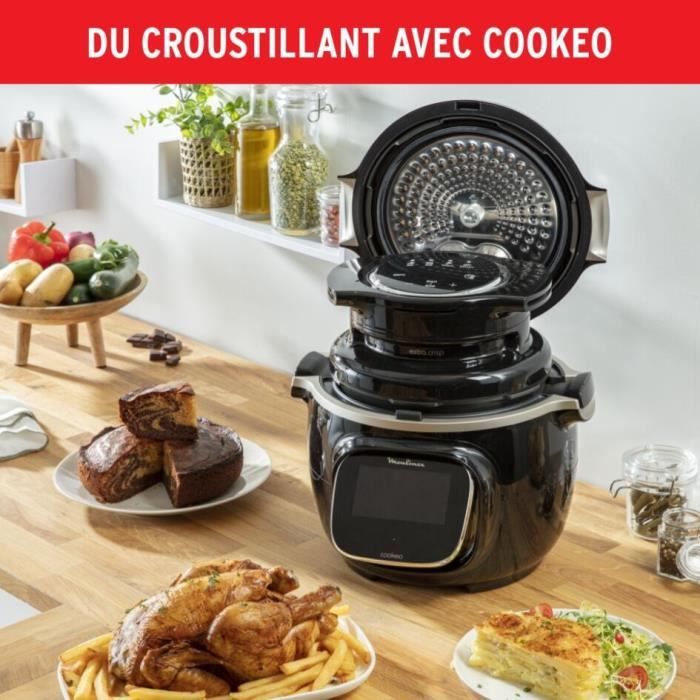 Mijoteur Moulinex COUVERCLE COOKEO EXTRA CRISP 4 PROGRAMMES AUTOMATIQUES EZ150800