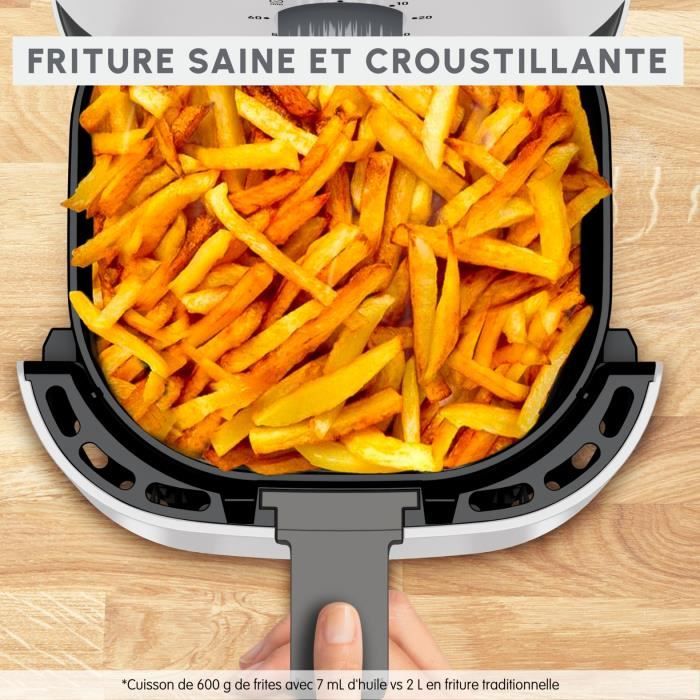 MOULINEX Friteuse sans huile, 3,5 L, Haute précision, Compacte, Polyvalente, Écoénergétique, air fryer, Easy Fry Essential EZ130A20