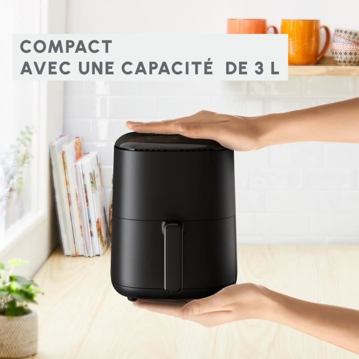 MOULINEX Easy Fry Compact, Friteuse sans huile, 3 L, 4 personnes, 10 Programmes automatiques, Ecran digital, Air fryer EZ145820