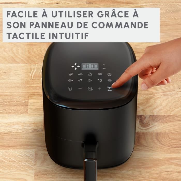 MOULINEX Easy Fry Compact, Friteuse sans huile, 3 L, 4 personnes, 10 Programmes automatiques, Ecran digital, Air fryer EZ145820