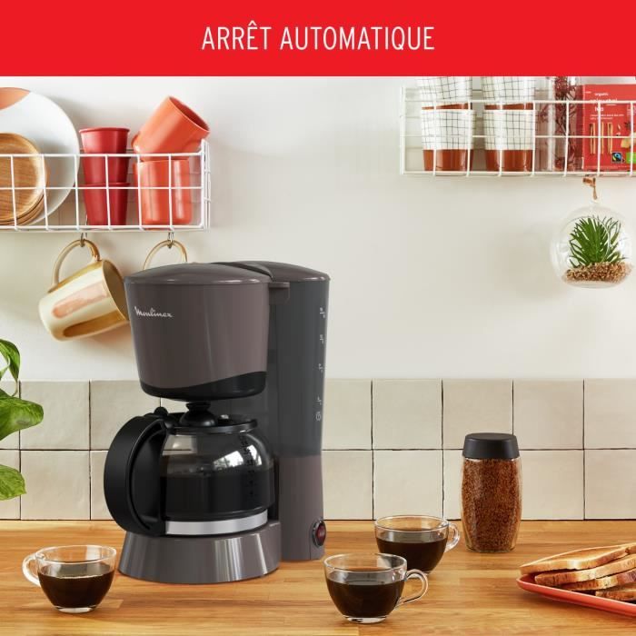 MOULINEX Rio Cafetiere filtre 1.25L, 15 tasses, Anti-goutte, Maintien au chaud FG170910