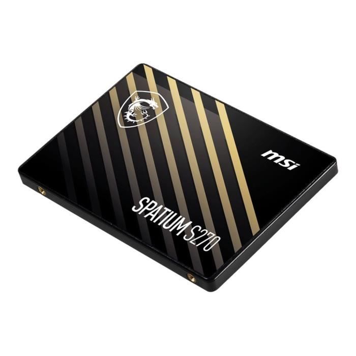 SSD interne - MSI - SPATIUM S270 - 480Go - SATA 2.5 - Vitesses fulgurantes