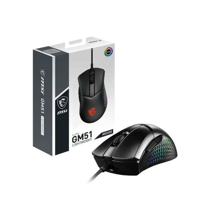 Souris gamer filaire - MSI - CLUTCH GM51 LIGHTWEIGHT