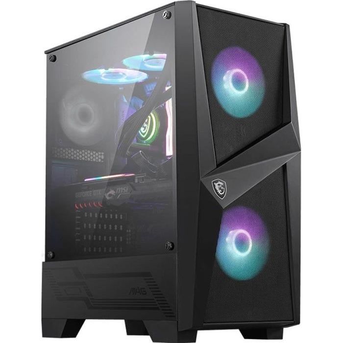 MSI BOITIER PC MAG FORGE 100R - Noir - Verre trempé - Format ATX (306-7G03R21-809)