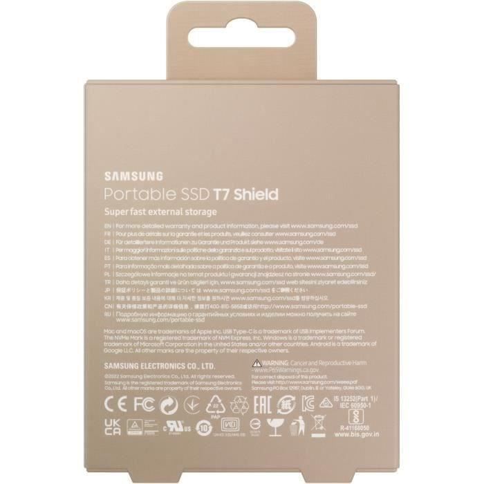 SAMSUNG SSD Externe T7 Shield Beige 1 To MU-PE1T0K/EU