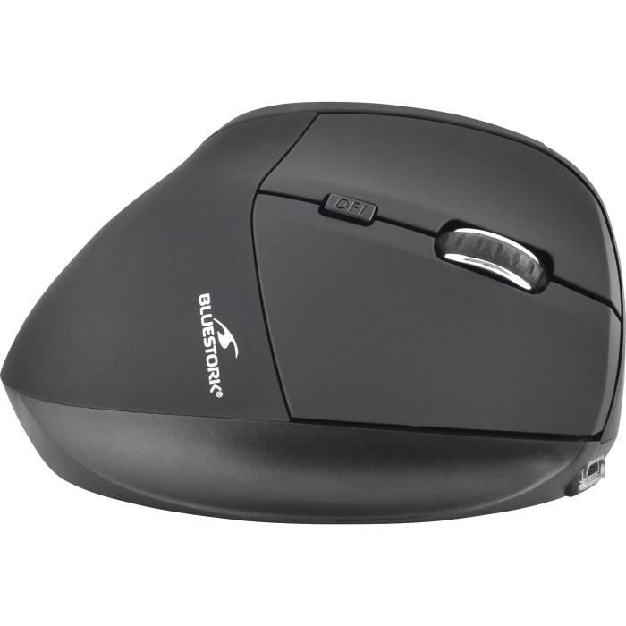 Souris Ergonomique Sans Fil - BLUESTORK - ERGO - Rechargeable - PC/MAC - Noir