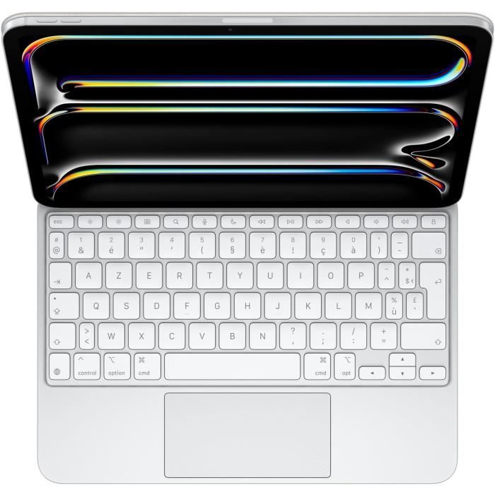 Clavier pour tablette Apple Magic Keyboard pour iPad Pro 11 pouces (M4) - Francais - Blanc