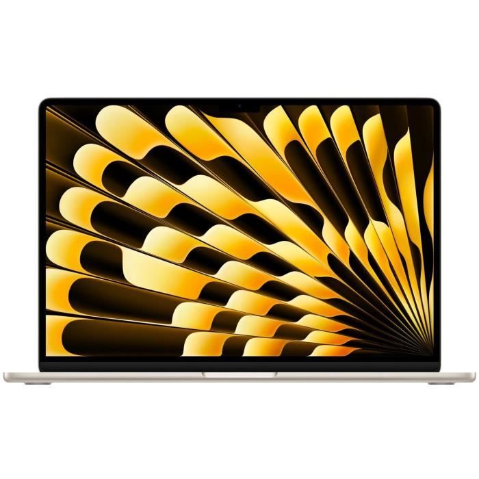 Apple - 15 MacBook Air M3 (2024) - RAM 16Go - Stockage 512Go - Lumiere Stellaire - AZERTY