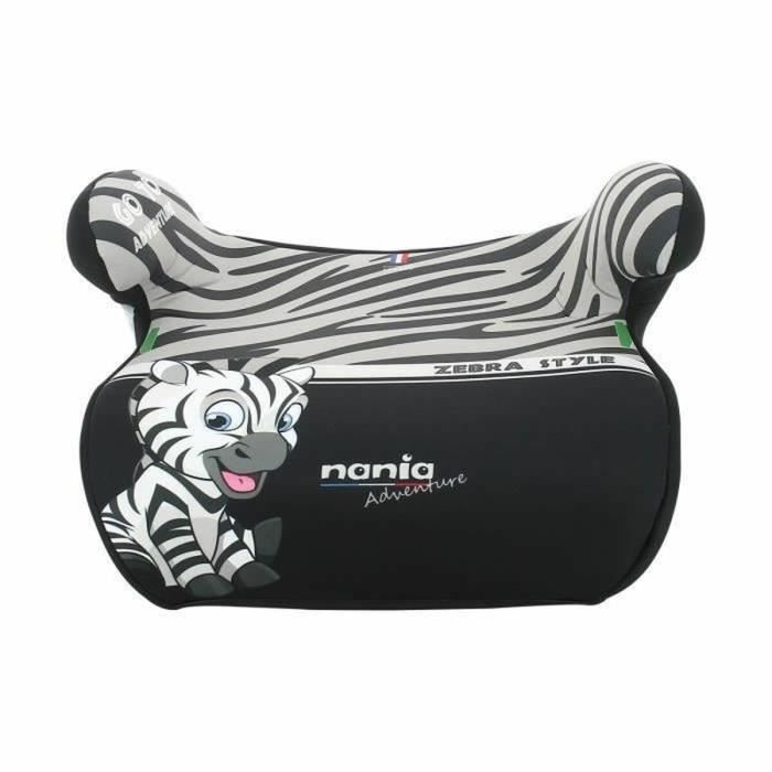 NANIA Rehausseur ceinturé ALPHA, groupe 3, de 8 a 12 ans, 25-36 kg, 125-150 cm, R129 - Avec accoudoirs - Noir