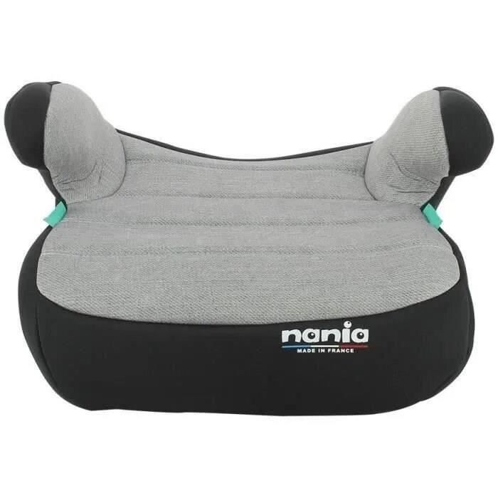 NANIA Rehausseur ceinturé ALPHA, groupe 3, de 8 a 12 ans, 25-36 kg, 125-150 cm, R129 - Avec accoudoirs - Gris