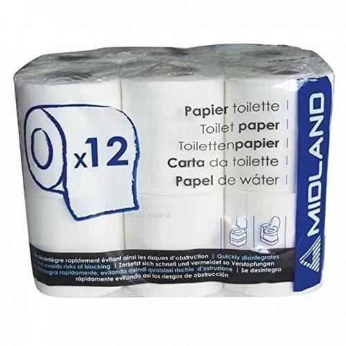 Papier toilette WC chimique 12 rouleaux