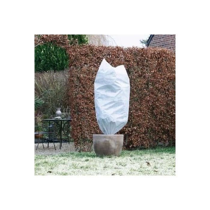 NATURE Lot de 3 housse d'hivernage 50 g/m² - Ø 50 cm x 1 m - Blanc