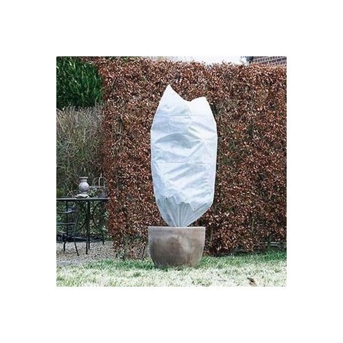 Housse d'hivernage NATURE - Lot de 2 - Ø 75 cm x 1,50 m - Blanc