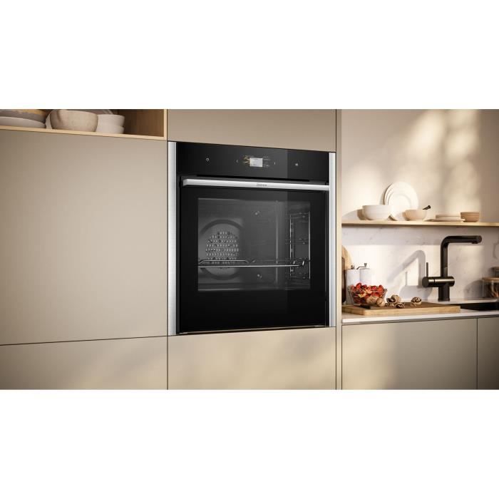 Four multifonction intégrable - Pyrolyse - NEFF - N90 - B64CS71N0 - Noir - Porte froide 4 vitres - 71 l - 59,5 x 59,6 x 54,8 cm