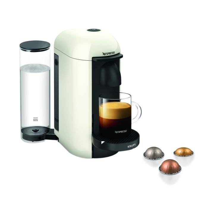 Cafetiere a dosette ou capsule Krups NESPRESSO VERTUO PLUS BLANC IVOIRE YY3916FD