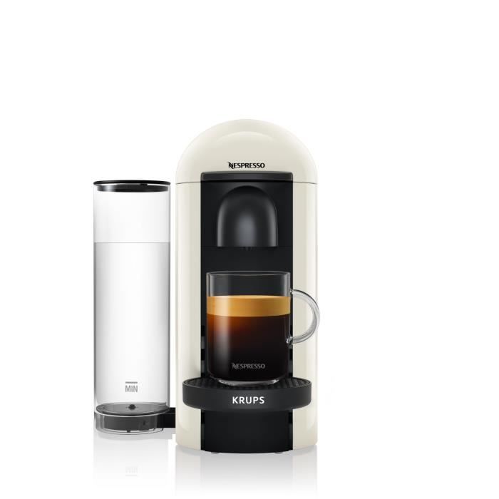 Cafetiere a dosette ou capsule Krups NESPRESSO VERTUO PLUS BLANC IVOIRE YY3916FD