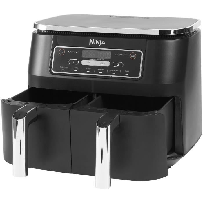 Friteuse sans huille NINJA Foodi - Dual Zone AF300EU - 7,6L - Fonctions Sync, Match - 6 modes de cuisson - 2400W