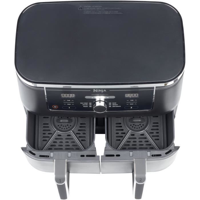 Friteuse sans huile Dual Zone NINJA Foodi Max - AF400EU - 2470W - 9,5L - 2 tiroirs de cuisson - 6 modes de cuisson prédéfinis