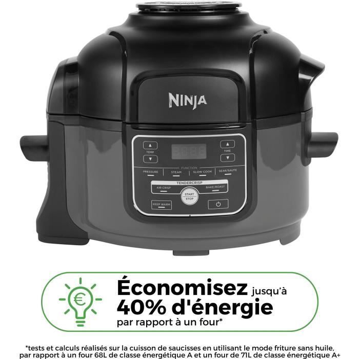 Multicuiseur 6-en-1 NINJA Foodi Mini - OP100EU - 4.7L - 1460W - Noir - 6 modes de cuisson