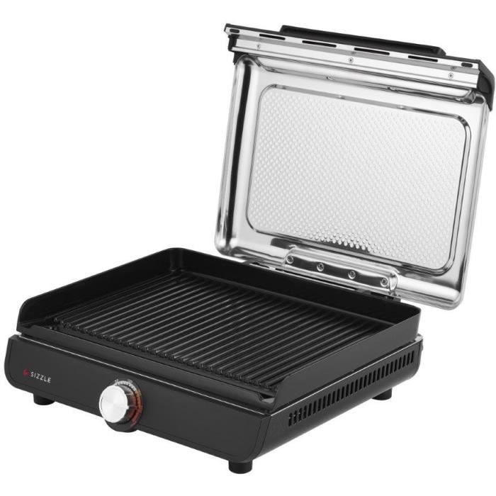 Grill et plancha d'intérieur - NINJA - Sizzle GR101EU - 34 x 8 x 13,5 cm - Noir