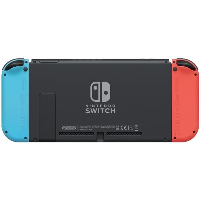 Console Nintendo Switch - Bleu Néon & Rouge Néon + Nintendo Switch Sports (Pré-installé) + 12 mois d'abonnement NSO (Code)