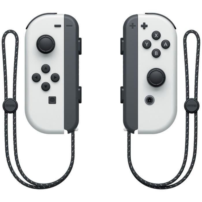 Console Nintendo Switch - Modele OLED - Blanc + Super Mario Bros. Wonder (Pré-installé) + 12 mois d'abonnement NSO (Code)