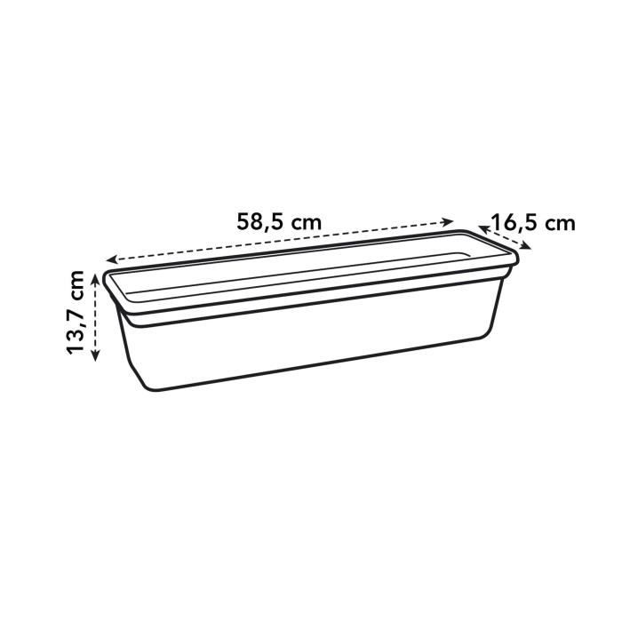 Balconniere ELHO Green Basics 60 - Noir - Plastique recyclé - Extérieur & Balcon