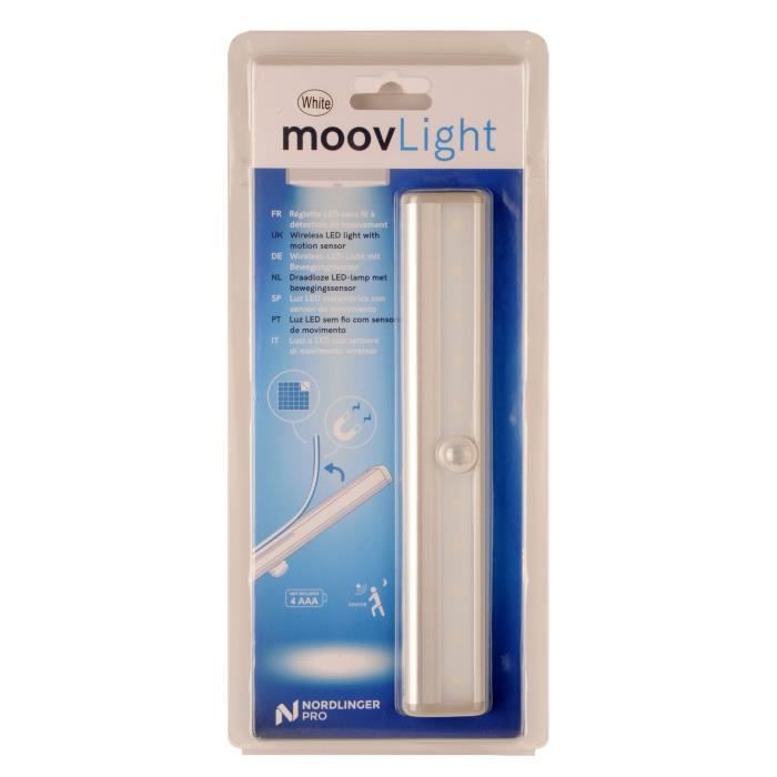 Réglette LED avec Détecteur de Mouvement - NORDLINGER PRO - 140° - 5 m - Gris