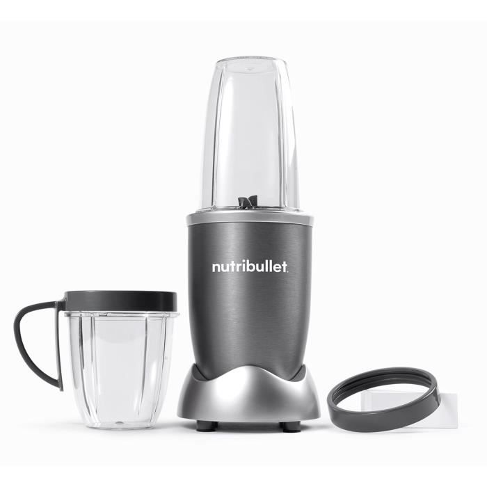 Blender - NUTRIBULLET - NB606DG - 0.7L - Acier Inoxidable - Gris - Original 600 - Pour smoothie, jus, sauce...