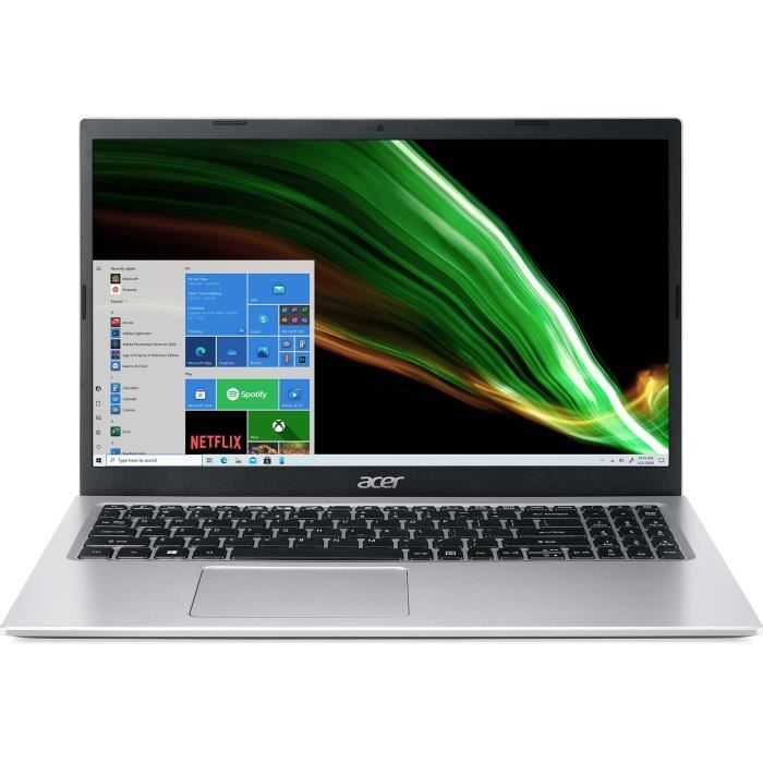 PC Portable - ACER - Aspire A315-58-39Q6 - 15,6'' FHD - Intel Core i3-1115G4 - RAM 8Go - Stockage 256 Go SSD - Windows 11