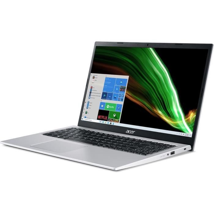 PC Portable - ACER - Aspire A315-58-39Q6 - 15,6'' FHD - Intel Core i3-1115G4 - RAM 8Go - Stockage 256 Go SSD - Windows 11