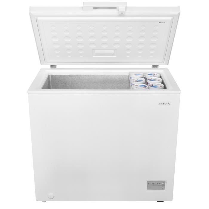 Congélateur coffre OCEANIC OCEACC198WE - 1 Porte - 198L - Classe E - blanc