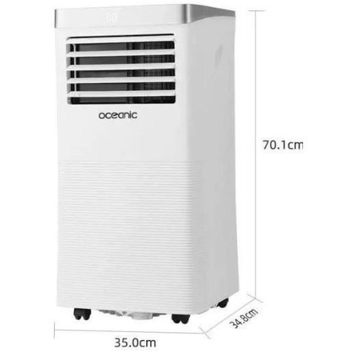 Climatiseur mobile monobloc - OCEANIC - 2930W - 10000 BTU - Programmable - Classe énergétique A