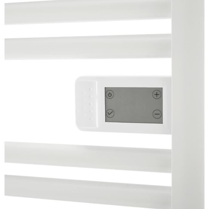 Radiateur seche-serviettes OCEANIC sans soufflerie - 700W - Blanc mat - NF