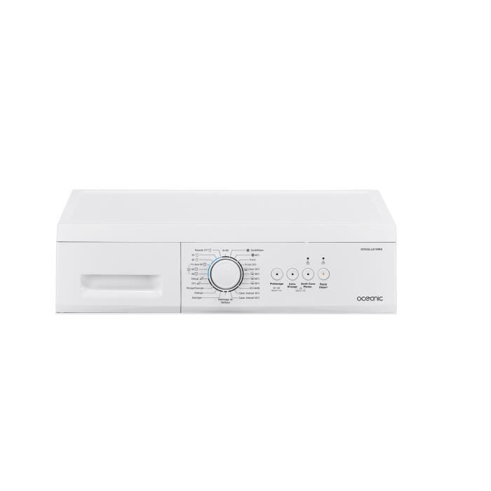 Lave-linge hublot OCEANIC - OCEALL610WS - 6 kg - Largeur 59,5 cm - 1000 trs/min - Blanc