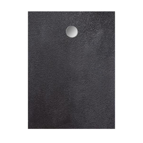 Receveur de douche en résine - Rectangulaire - 120x90x3,5 cm - OCEANIC - Gris anthracite - Bonde de vidage et pieds inclus - Morenã