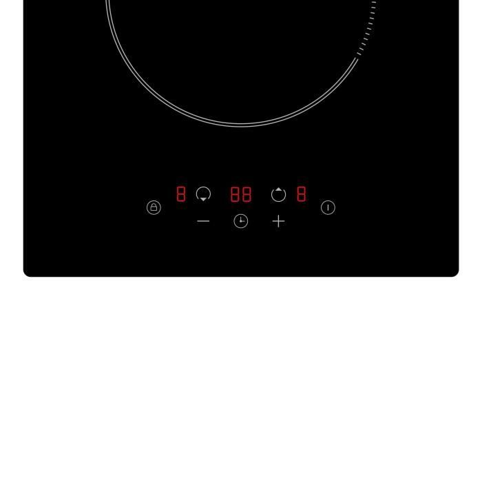 OCEANIC Domino induction noir encastrable