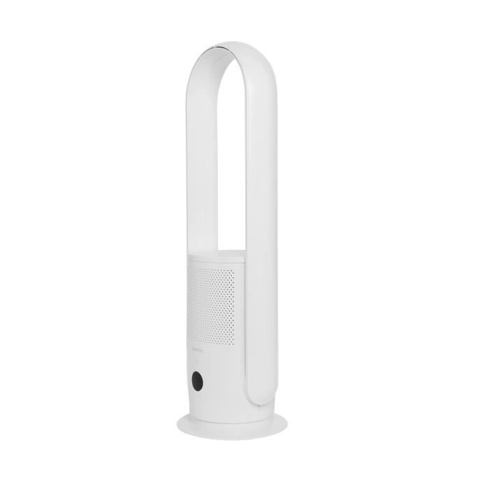 OCEANIC Ventilateur Purificateur d'Air avec filtre - Sans pale - Oscillation - 35W - H.80 cm - Minuterie 8h - Télécommande